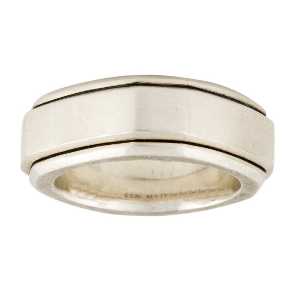 DAVID YURMANSTERLING SILVER 925 DECO BAND RING - Picture 4 of 8